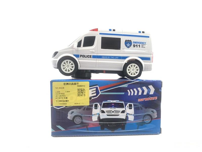 开门旋转电动警车